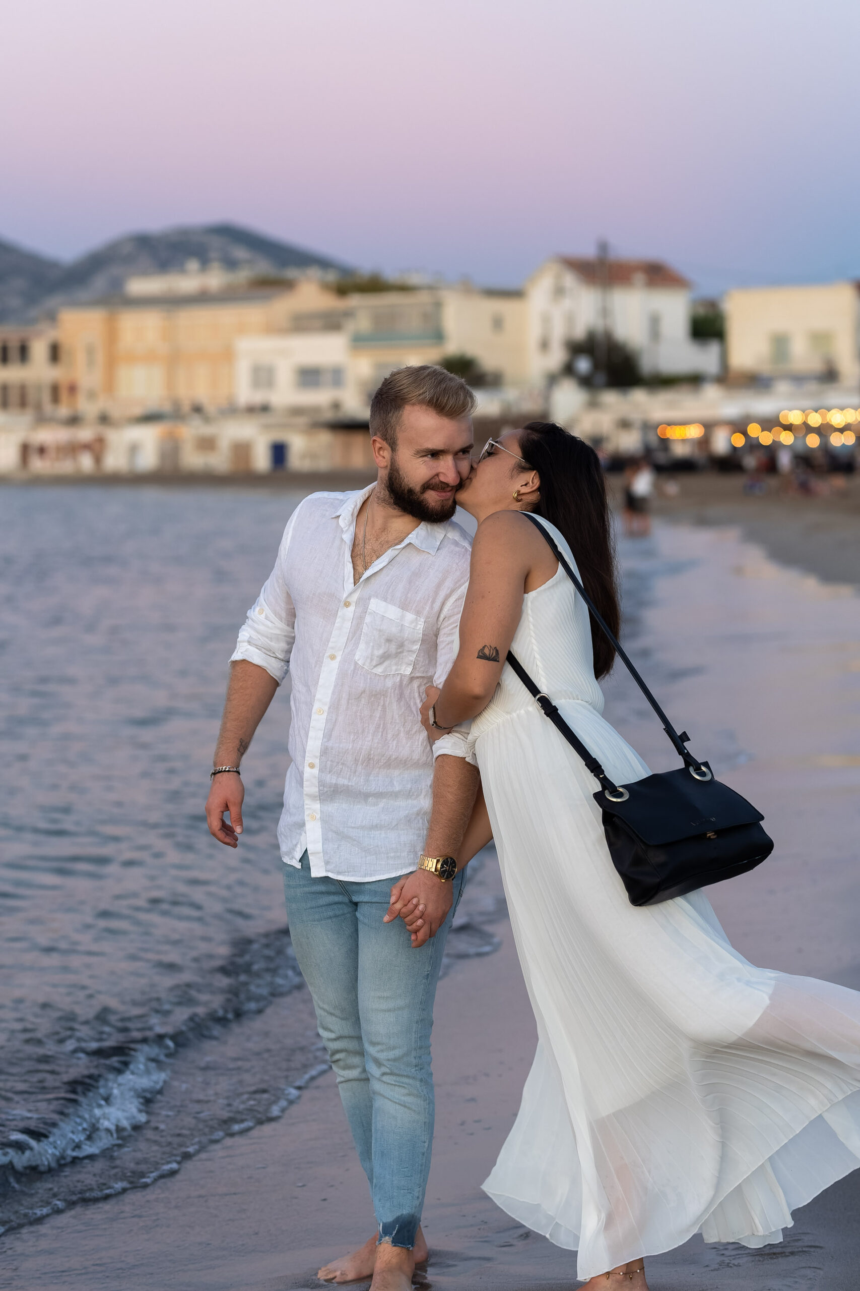 photo de couple à la mer Marseille